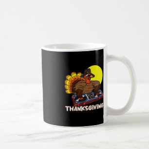 Turkey DJ Thanksgiving Day Cool Fall Dance Music D Coffee Mug