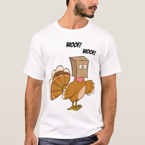 Turkey Dog Disguise Cartoon  Thanksgiving T_Shirt