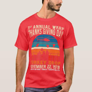 Turkey Drop  Design Annual WKRP  T-Shirt