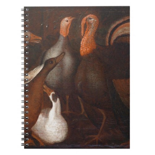 Turkey Ducks Pigeon Thanksgiving Notebook