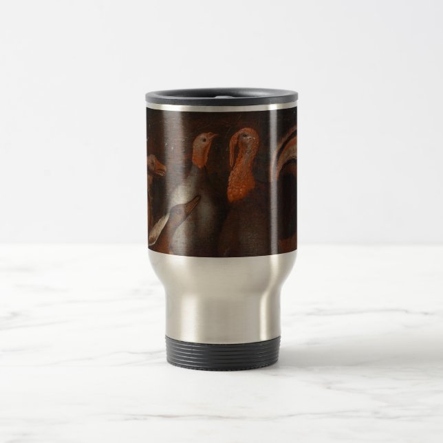 Turkey Ducks Pigeon Thanksgiving Travel Mug (Center)