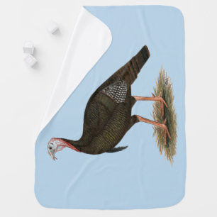 Turkey: Eastern Wild Tom Baby Blanket