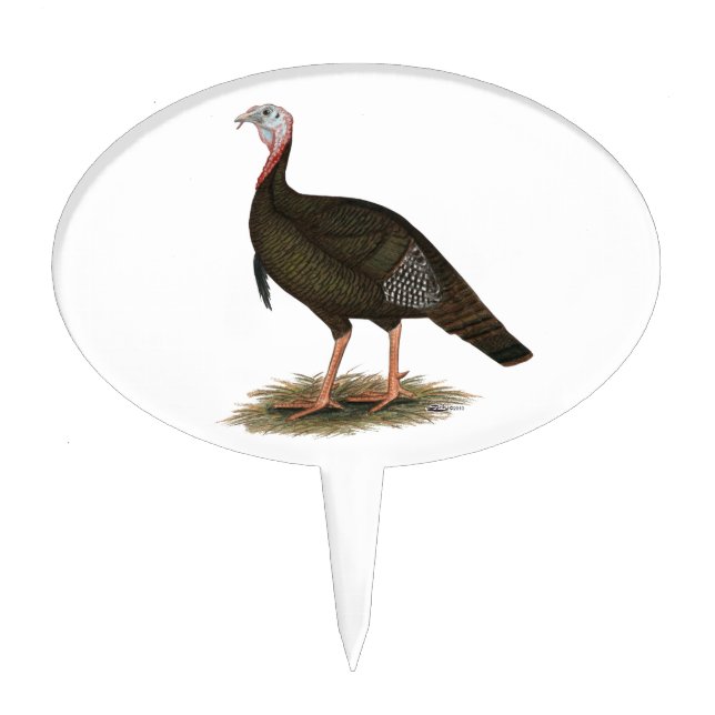 Turkey:  Eastern Wild Tom Cake Topper (Front)