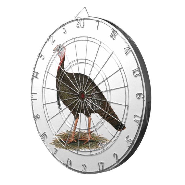 Turkey:  Eastern Wild Tom Dart Board (Front Right)