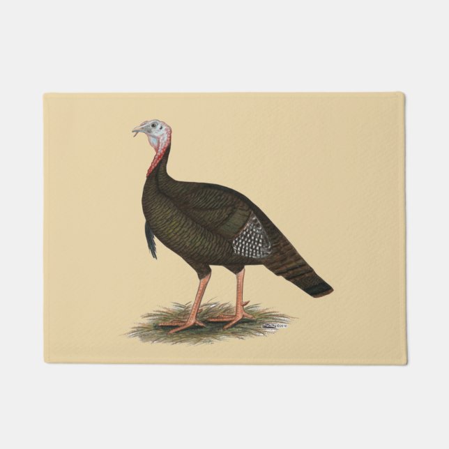 Turkey:  Eastern Wild Tom Doormat (Front)