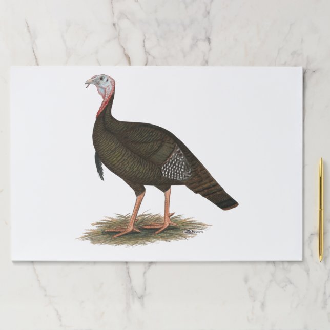 Turkey:  Eastern Wild Tom Paper Pad (Insitu)