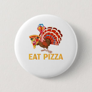 TURKEY EAT PIZZA Shirt Adult Vegan Kids Funny Than Button