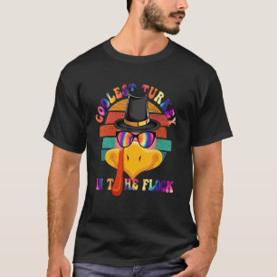 Turkey Face boy Groovy sunglasses tie dye hat vint T-Shirt