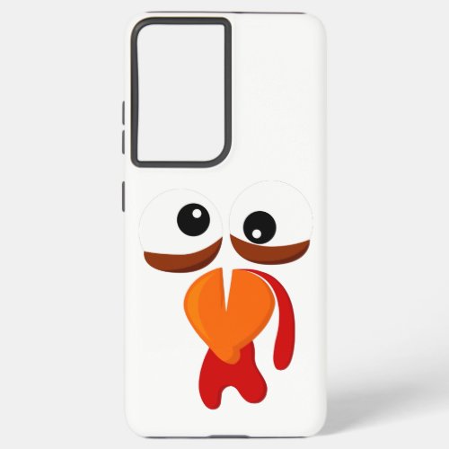Turkey Face Funny Costume Thanksgiving Day graphic Samsung Galaxy S21 Ultra Case