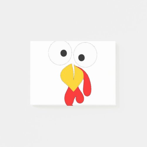 Turkey Face _ Funny Thanksgiving Post_it Notes