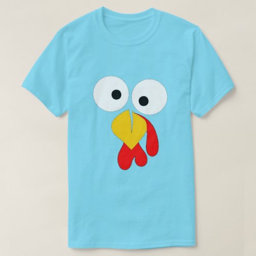 Turkey Face _ Funny Thanksgiving T_Shirt