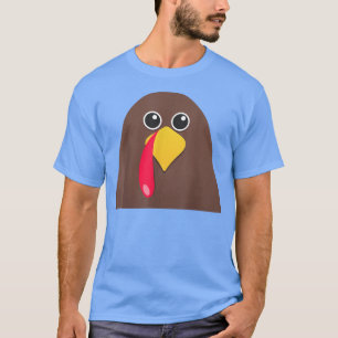 Turkey Face Thanksgiving Matching Outfit Family Go T-Shirt