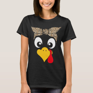 Turkey Face Thanksgiving T-Shirt
