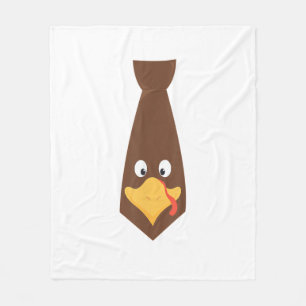 Turkey Face Tie Thanksgiving Toddler Boys Girls Fa Fleece Blanket