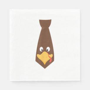 Turkey Face Tie Thanksgiving Toddler Boys Girls Fa Napkins