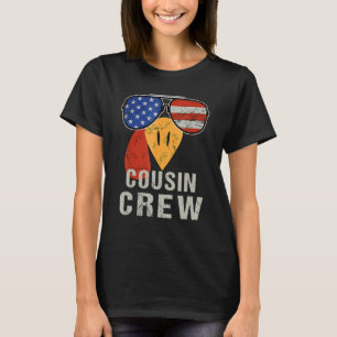 Turkey Face With Sunglasses Cousin Crew Turkey Tha T-Shirt