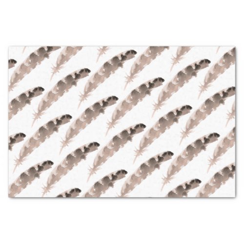 Turkey Feather Patterned  Thanksgiving Themed Tissue Paper