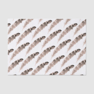 Turkey Feather Patterned Thanksgiving Themed Tissue Paper