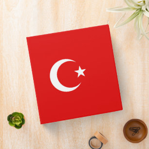 Turkey flag 3 ring binder
