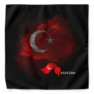 Turkey flag bandana