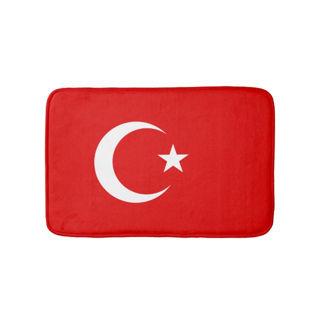 Turkey flag bath mat (Front)