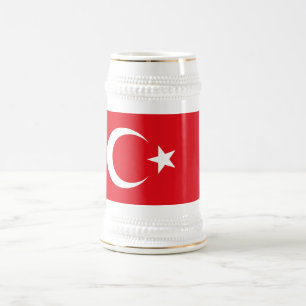Turkey Flag Beer Stein