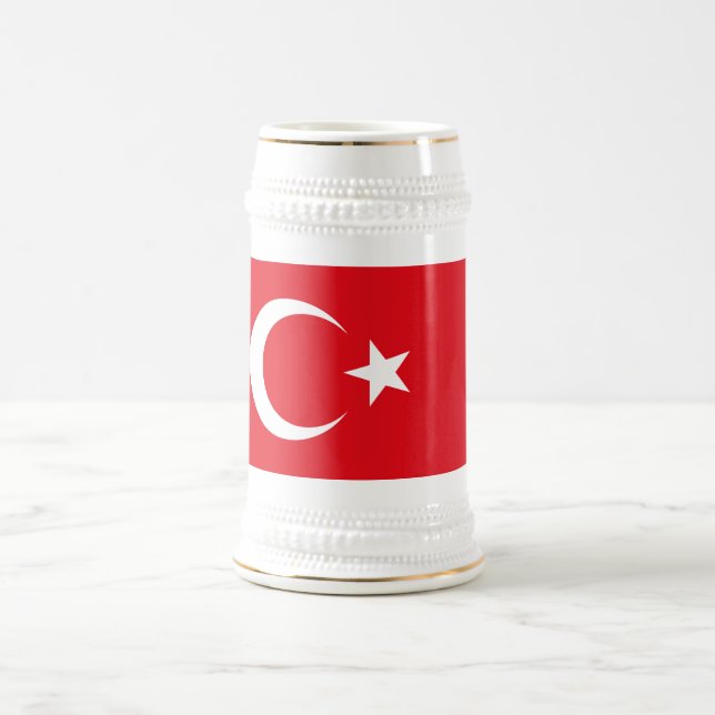 Turkey Flag Beer Stein (Center)