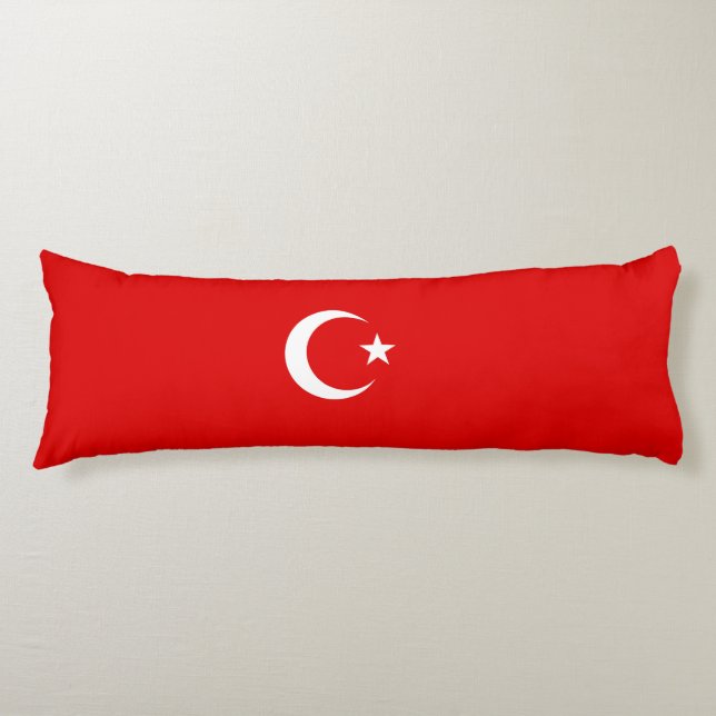 Turkey flag body pillow (Front)