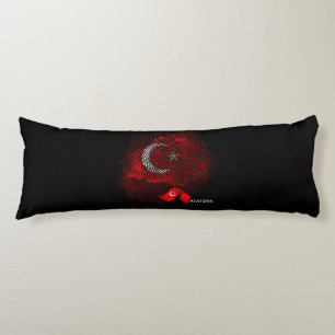 Turkey flag body pillow