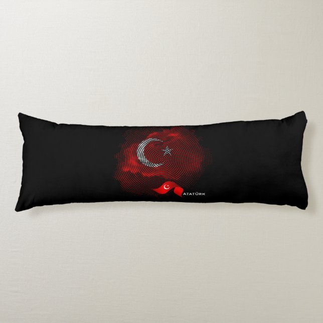 Turkey flag body pillow (Front)