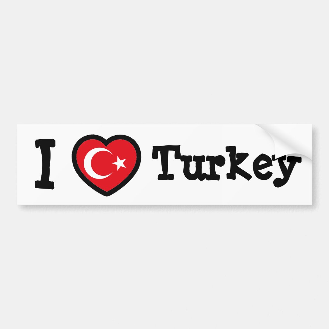 Turkey Flag Bumper Sticker Zazzle