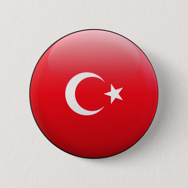 Turkey Flag Button (Front)