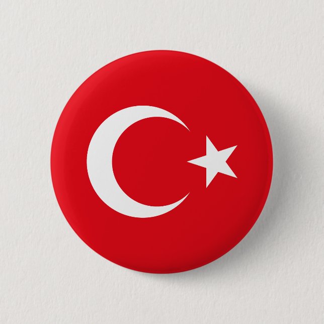 Turkey Flag Button (Front)
