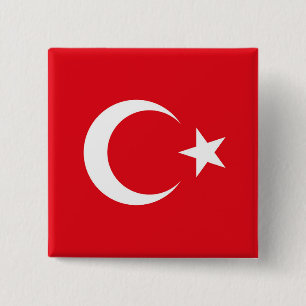 Turkey Flag Button