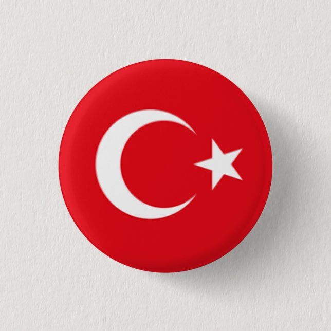 Turkey Flag Button (Front)