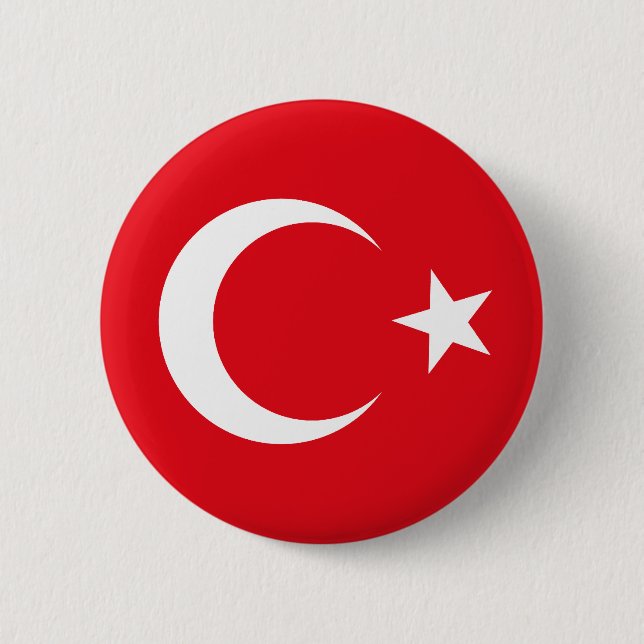 Turkey Flag Button (Front)