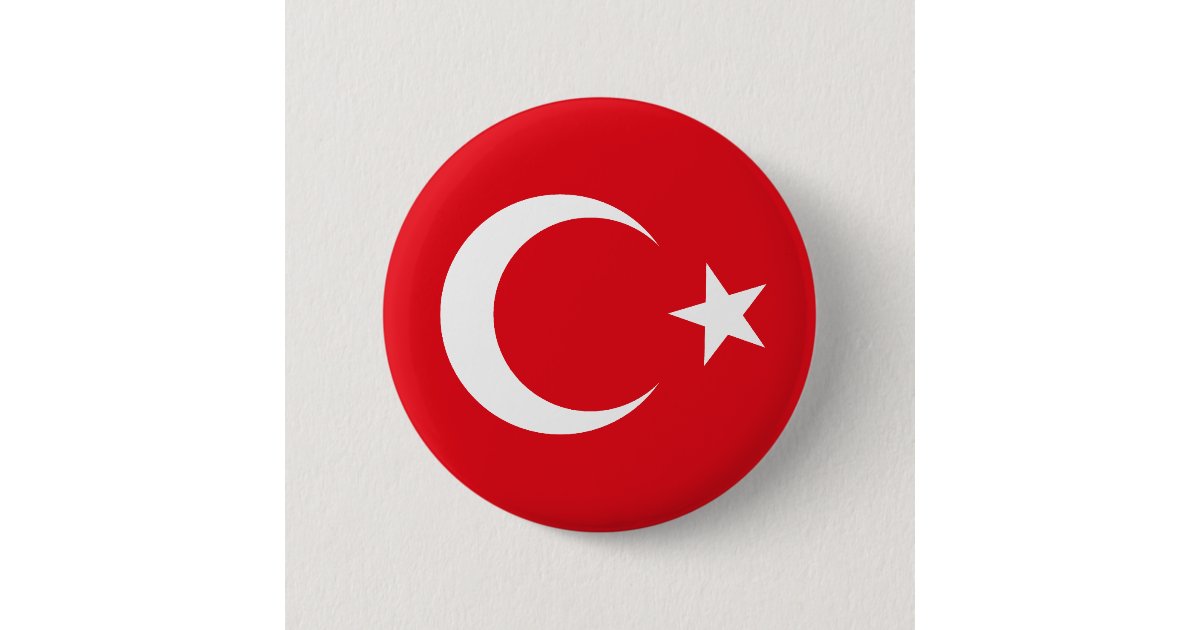Turkey Flag Button Zazzle