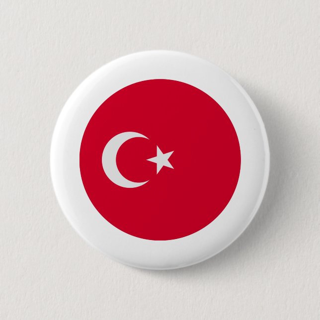 Turkey Flag Button (Front)