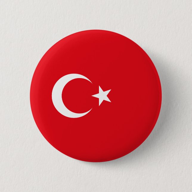 Turkey Flag Button (Front)