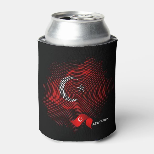 Turkey flag can cooler (Can Front)