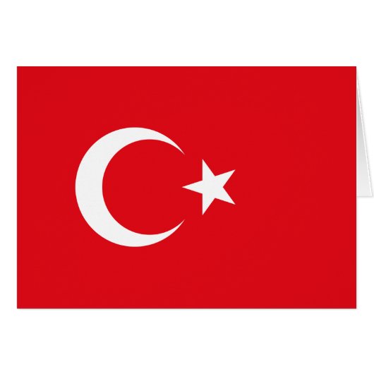 Turkey Flag Cards (Front Horizontal)