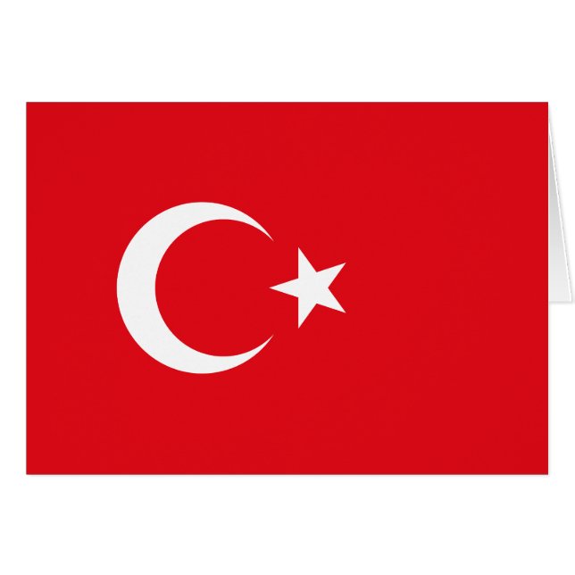 Turkey Flag Cards (Front Horizontal)