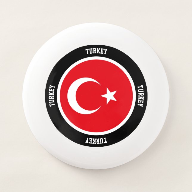 Turkey Flag Charming Patriotic Wham-O Frisbee (Front)