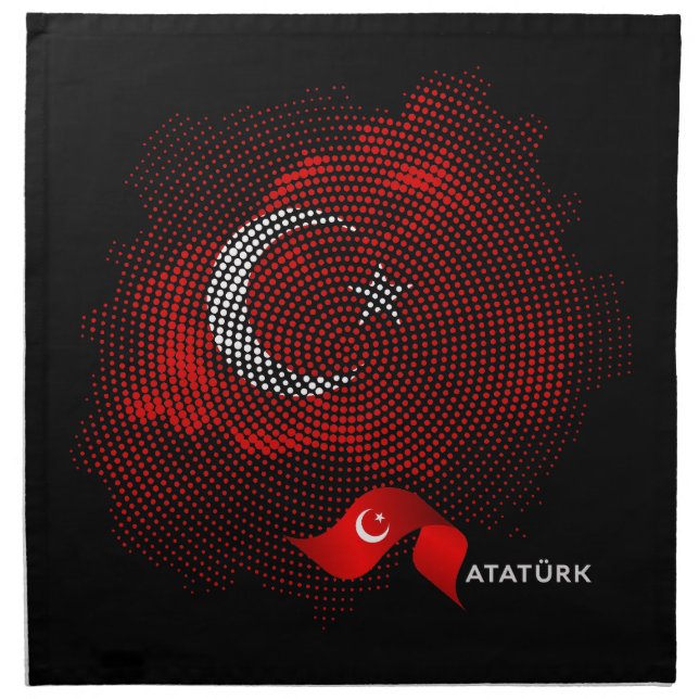 Turkey flag cloth napkin (Front)
