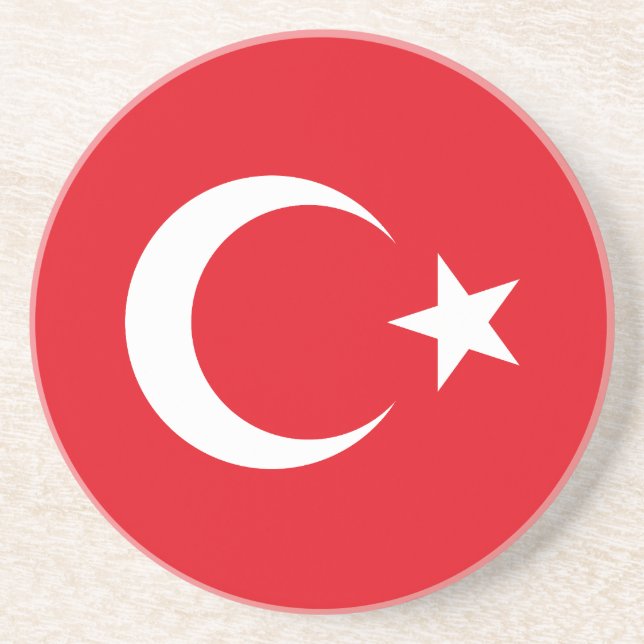 Turkey Flag Coaster (Front)