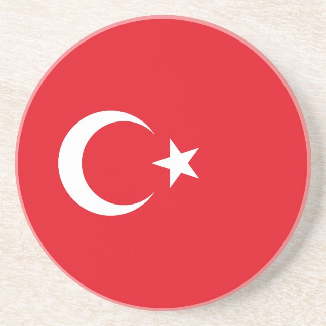 Turkey Flag Coaster (Front)