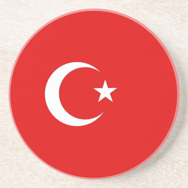 Turkey flag coaster (Front)
