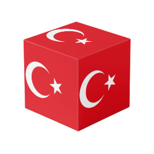 Turkey flag cube