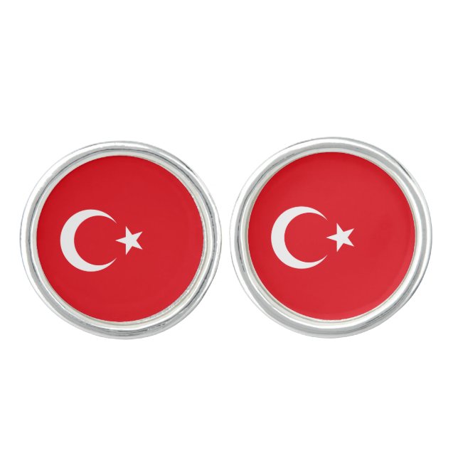 Turkey Flag Cufflinks (Front)