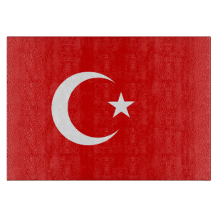 Turkey flag cutting board